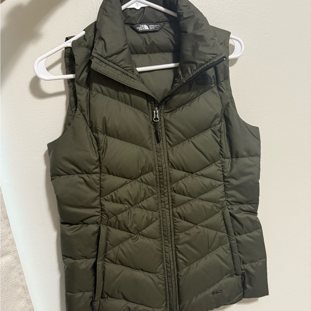 The North Face Dark Green Puffer Vest